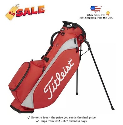  SALE Titleist Players 4 Stand Bag, Color Red/Gray - Authentic