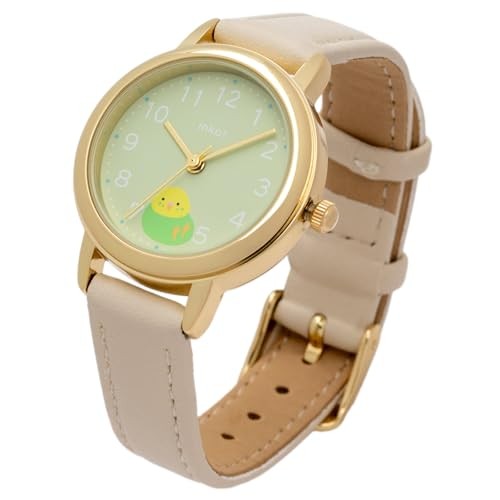 Analog Watch Design Jn035 Leather Ivory Fieldwork Parakeet Strap - vintagewatches.pk