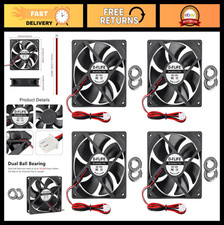 4PCS 92mm DC 12V Cooling Fans - High Speed Muffin Fan for 3D Printer PC Case