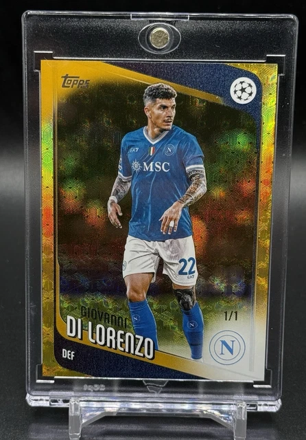 2025-26 Topps UEFA Club Competitions Giovanni Di Lorenzo SUPERFRACTOR 1/1 Napoli