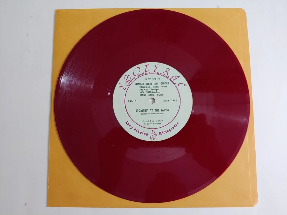 CHARLEY CHRISTIAN Jazz Immortal - ESOTERIC ESJ-1 - 10" Red Vinyl LP MONK  1949 - Image 4 of 4