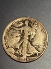 1936 Walking Liberty Half Dollar Silver Circulated 50 cents US Vintage Coin