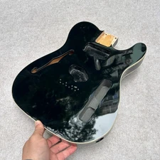 Telecaster Guitar body Thinline HS Semi hollow alder 4.57 LBS Black