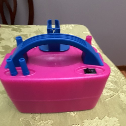 Electric Balloon Pump Pink Blue Model 73005 Party Contemporary