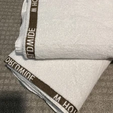 W Hotels Worldwide Branded Bath Sheet Towel Set/2 - 66"L x 35"W+Gift w/Purc-Rare