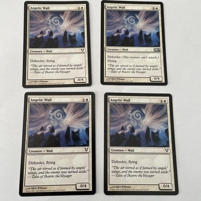 4x MTG - Angelic Wall - MTG guter Zustand