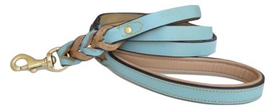 Soft Touch Collars Heavy Duty Leather Braided Dog Leash 6 Ft X 3/4 Inch