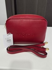 Borsa A Spalla Tracolla  I Santi Milano Pelle Rosso Bordeaux