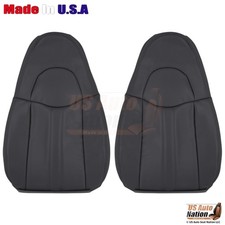 1996-2002 Fits Chevy Express Leatherette Front Top Seat Covers Very Dark Pewter