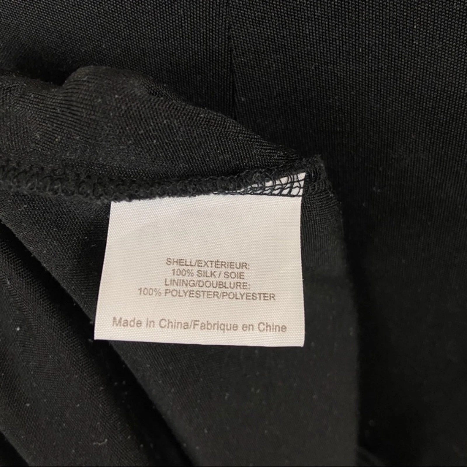 Tory Burch Abito nero Odila avvolgente taglia M