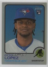 2022 Topps Heritage High Number Chrome Refractor 422/673 Otto Lopez #639 gh4