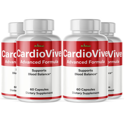 CardioVive-Blood Support- 4 Bottles- 240 Capsules