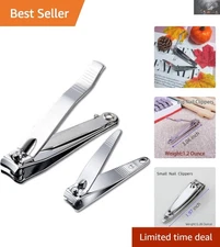 Ergonomic Manicure & Pedicure Nail Clippers Set - Ultra Sharp Travel Essentials