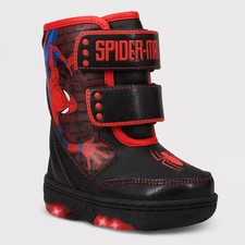 Marvel Toddler Hook-And-Loop Mid Calf Winter Boots Light-Up Spider-Man Marvel Toddler Hook-And-Loop Mid Calf Winter Boots Light-Up Spider-Man - Image 1