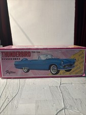 VTG 1956 Ford Pink Convertible Thunderbird Die Cast Tin Toy Fifties