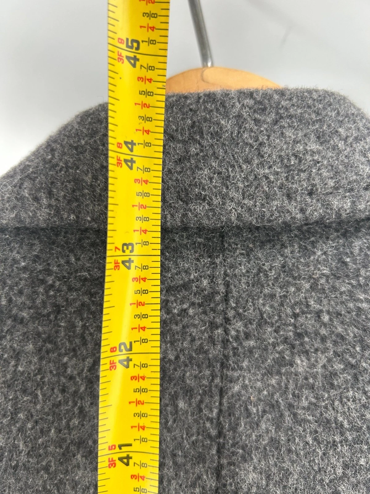 Vintage Adams Row Gray Wool Overcoat Made in Yugoslavia Men's Coat Jacket - product detail image 5