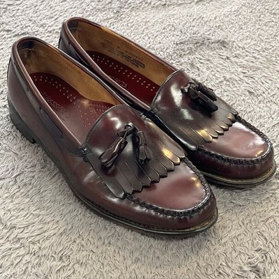 Bass Men’s Tassel Kiltie Loafers in Dark Burgundy GH Bass Weejuns // Tassel Kiltie Loafers Mens Size 9  main image 2