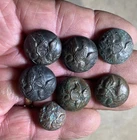 Nice lot of CW eagle uniform buttons-Found Fort Craig New Mexico in the 1960's