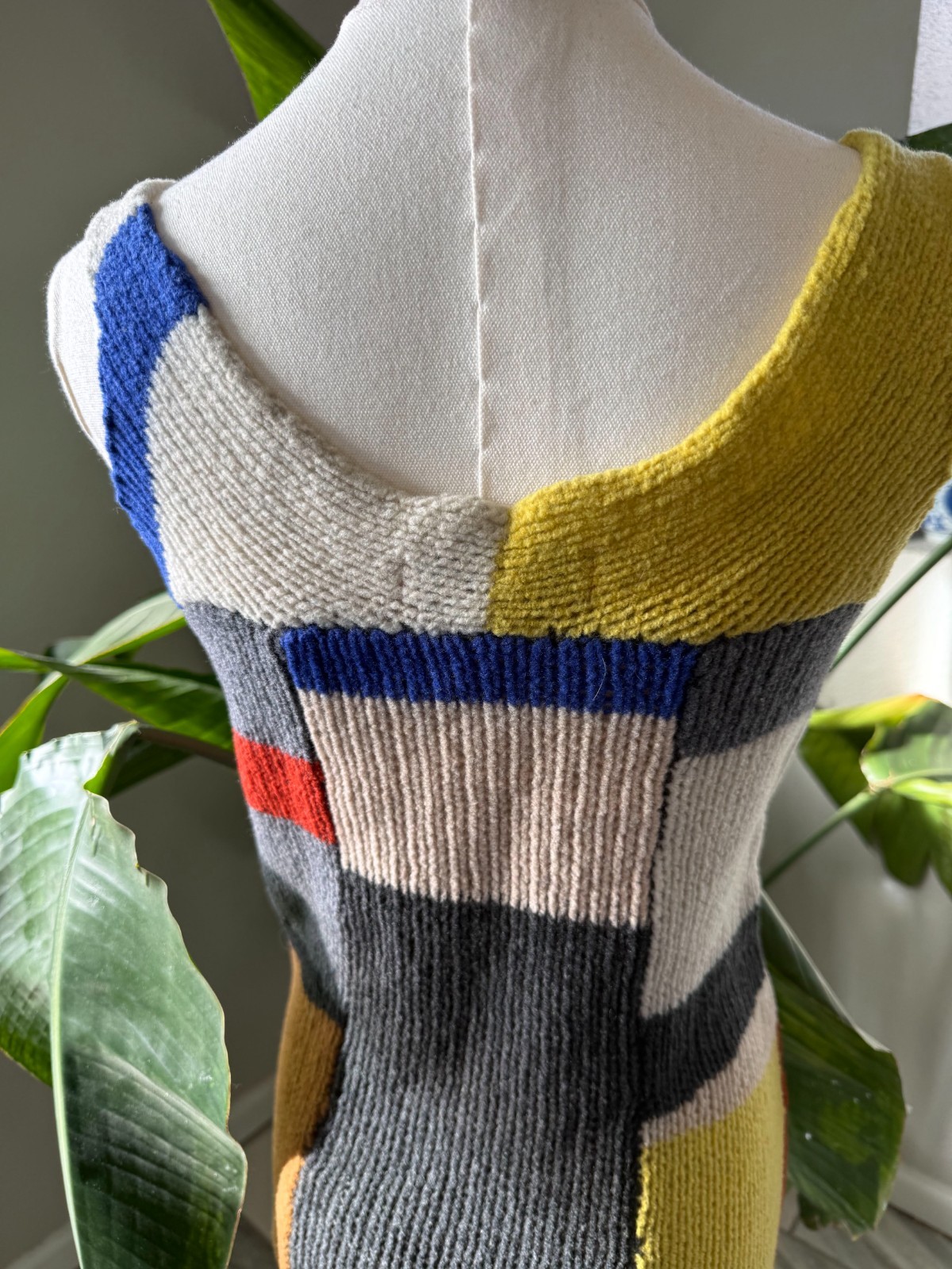 Eckhaus Latta Multi-Colored Patchwork Wool Dress … - image 5