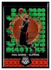 2019-20 Panini Mosaic #15 Paul George Jam Masters Green Los Angeles Clippers