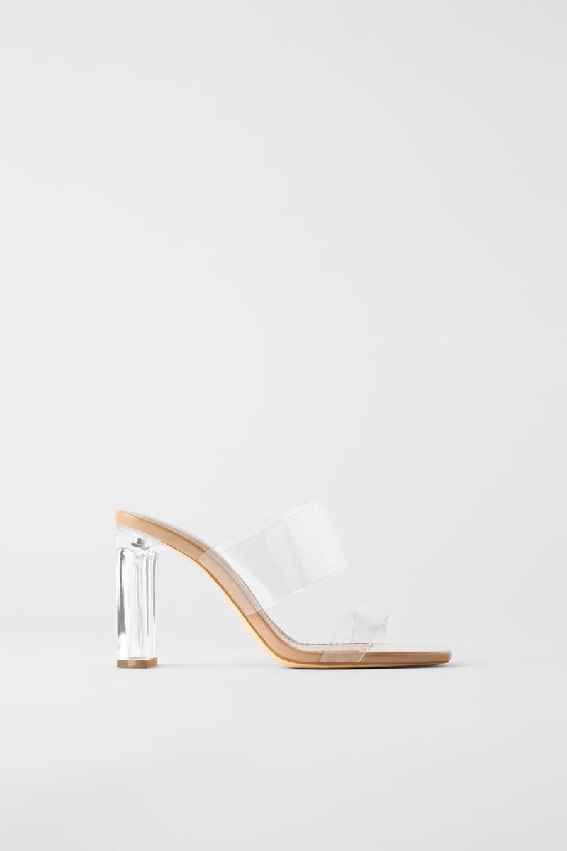 ZARA BNWT VINYL SANDALS WITH METHACRYLATE HEELS REF. 2316 ZARA BNWT VINYL SANDALS WITH METHACRYLATE HEELS REF. 2316