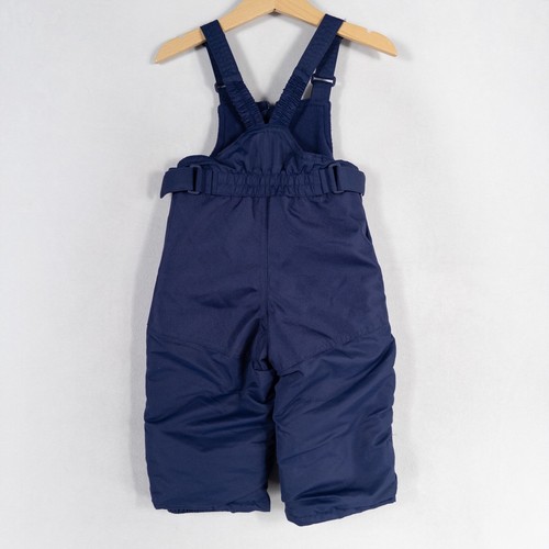 Cat & Jack Bib Snow Pants Baby 12M Navy Blue Reinforced Knees & Rear Winter New - Picture 3 of 6