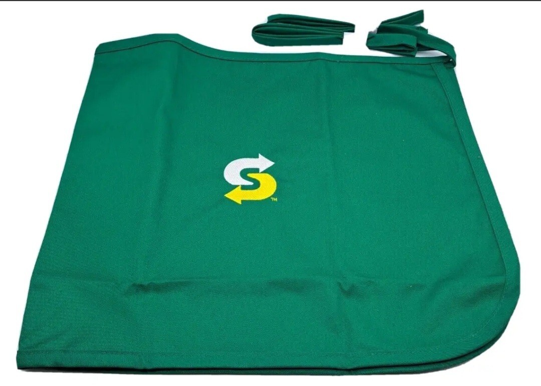 Subway Green Half Waist Apron Restaurant Uniform Employee Crew New
