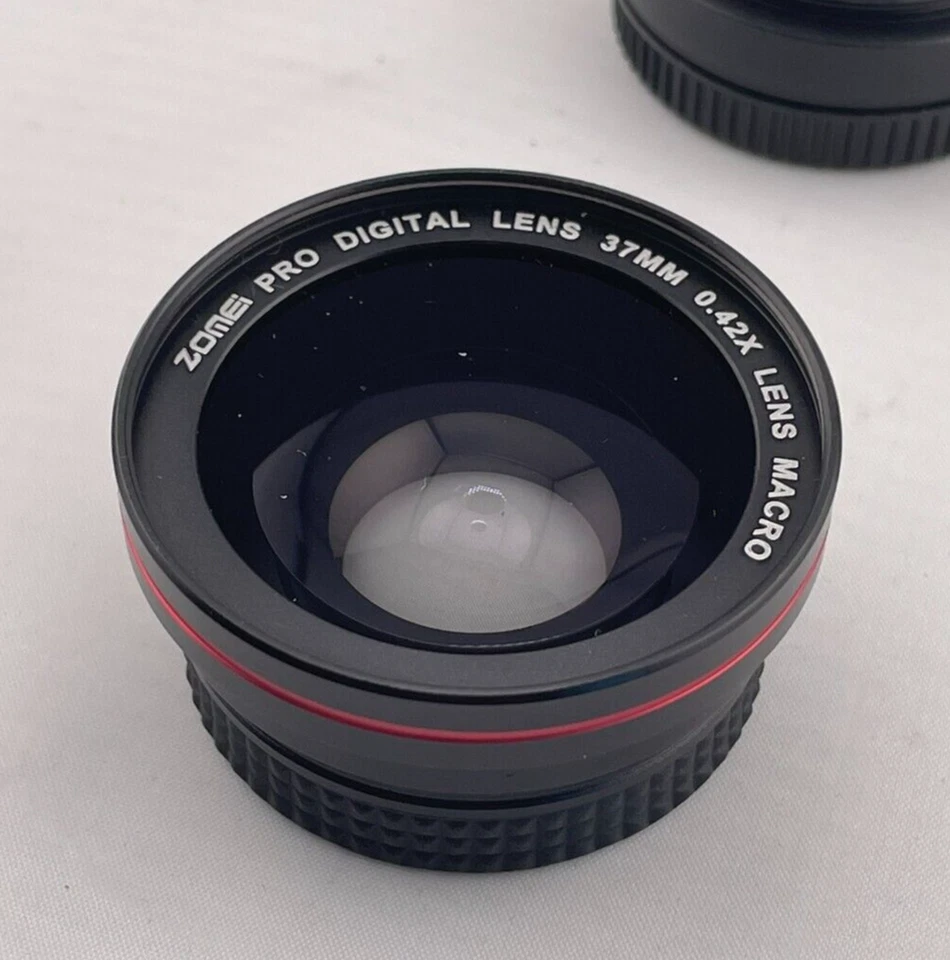 Lente digital Zomei PRO 37 mm 0,42X gran angular y macro 2 en 1 filtro de lente de cámara Foto 2 de 4