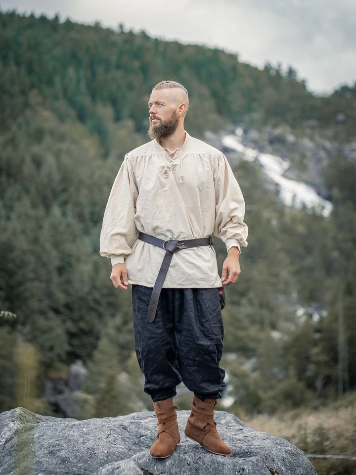 MARKENLOS Mittelalter Ritter Pirat Larp Wikinger Hemd Rynhard Herren verschiedene Farben