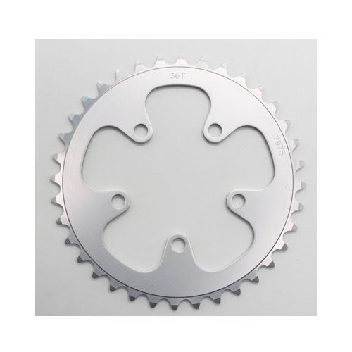 Plateau route Stronglight alu 7075 36dts d.74 argent robustesse