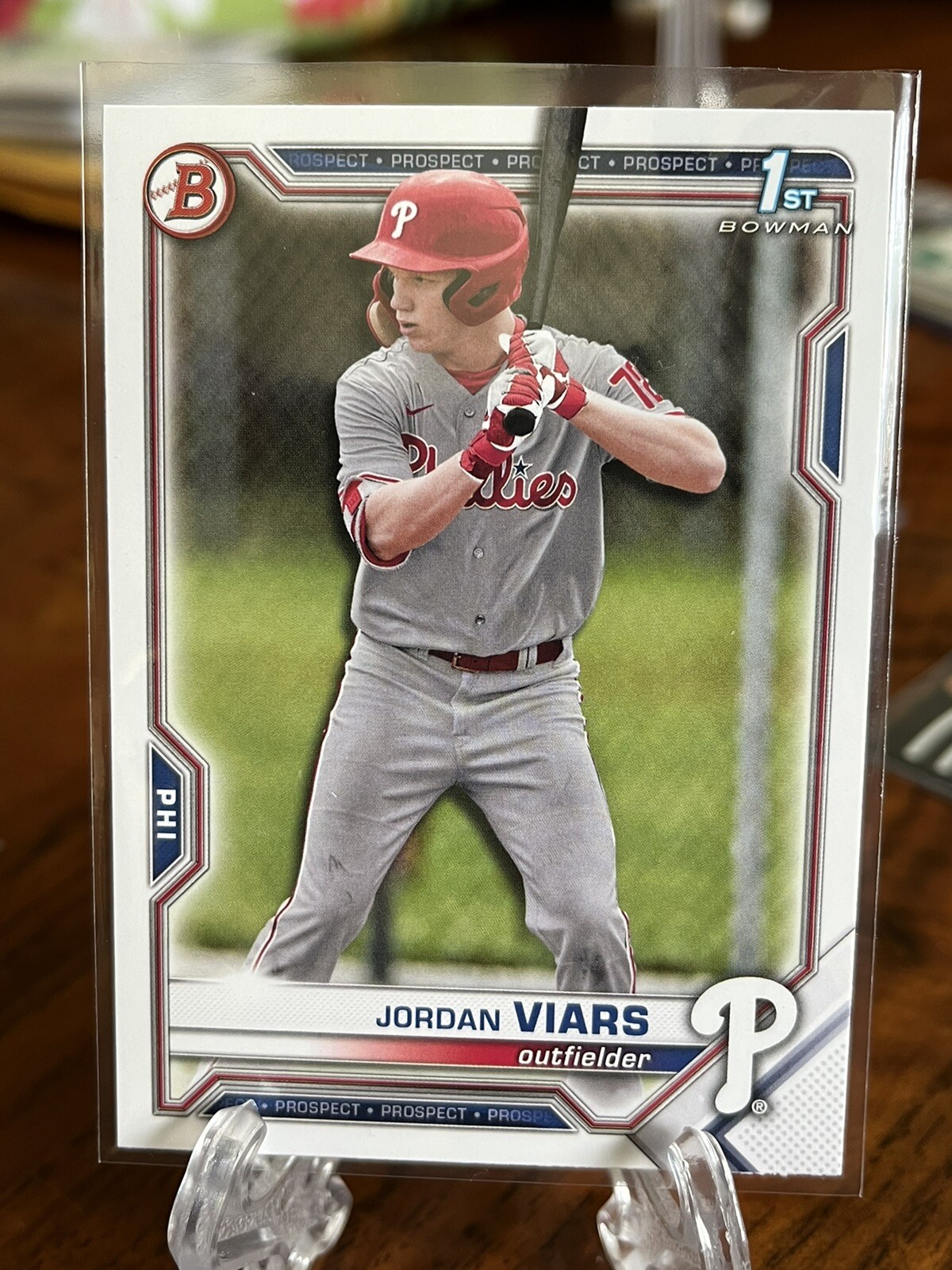 2021 Bowman Draft - JORDAN VIARS - 1st Bowman - Phillies RC #BD-132