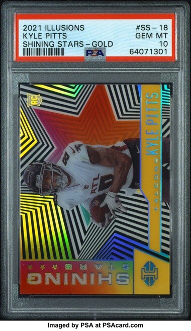 Kyle Pitts Panini Illusions Shining Stars #SS18 Gold