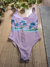 old navy Tropical Lavender one piece swimsuit Small