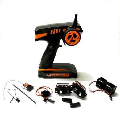 B7053G 2.4ghz Radio Kit RC Transmitter Receiver Kit 2 Channel 3kg Servos x 2 | eBay