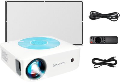 4K Projector 40000LMS 1080P 4D 5G WiFi Movie Video Home Theater + 120'' Screen