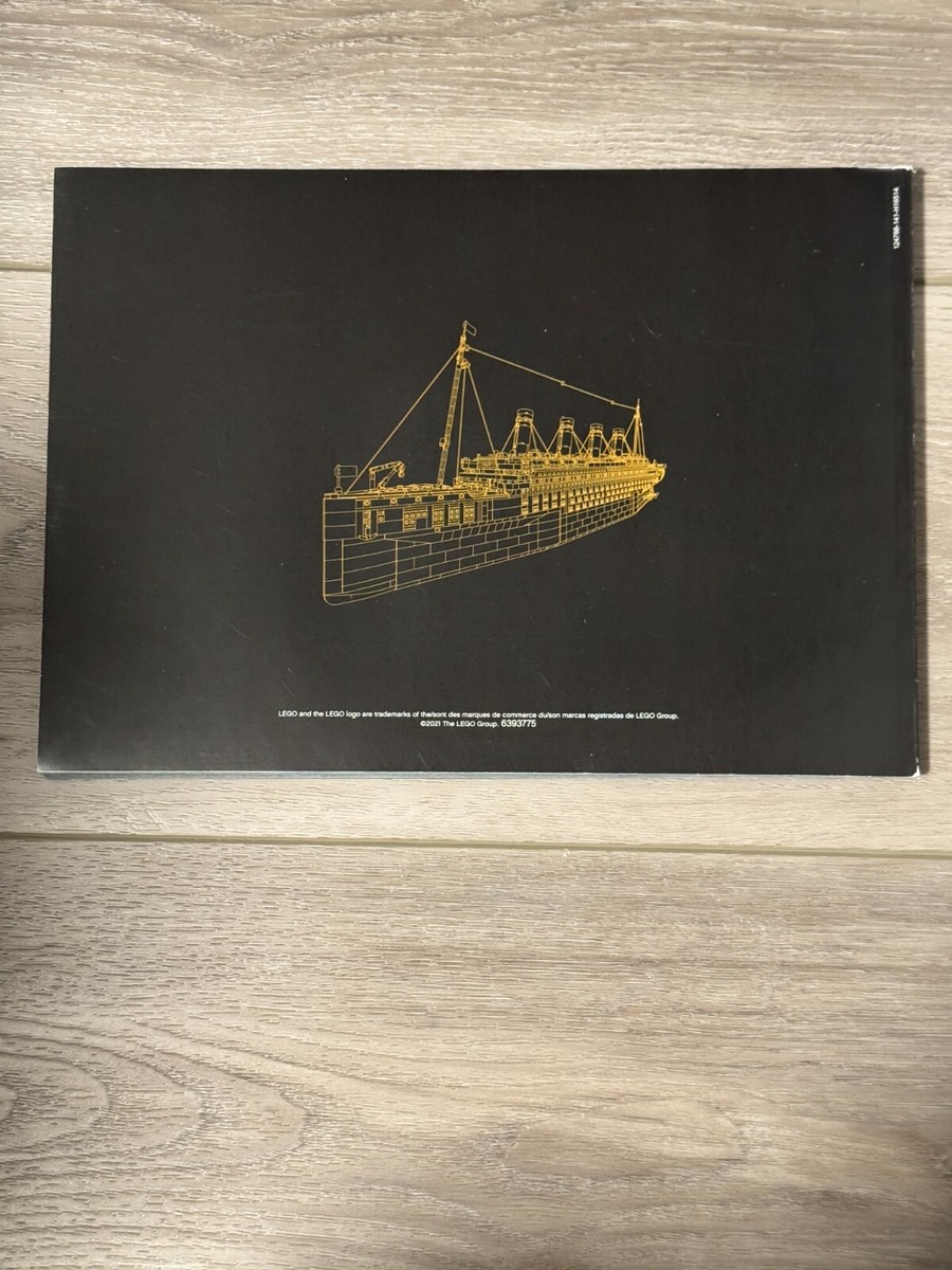 タラコbotページ Lego ICONS Titanic 10294 Book 1, 2, and 3 Instructions / Manual