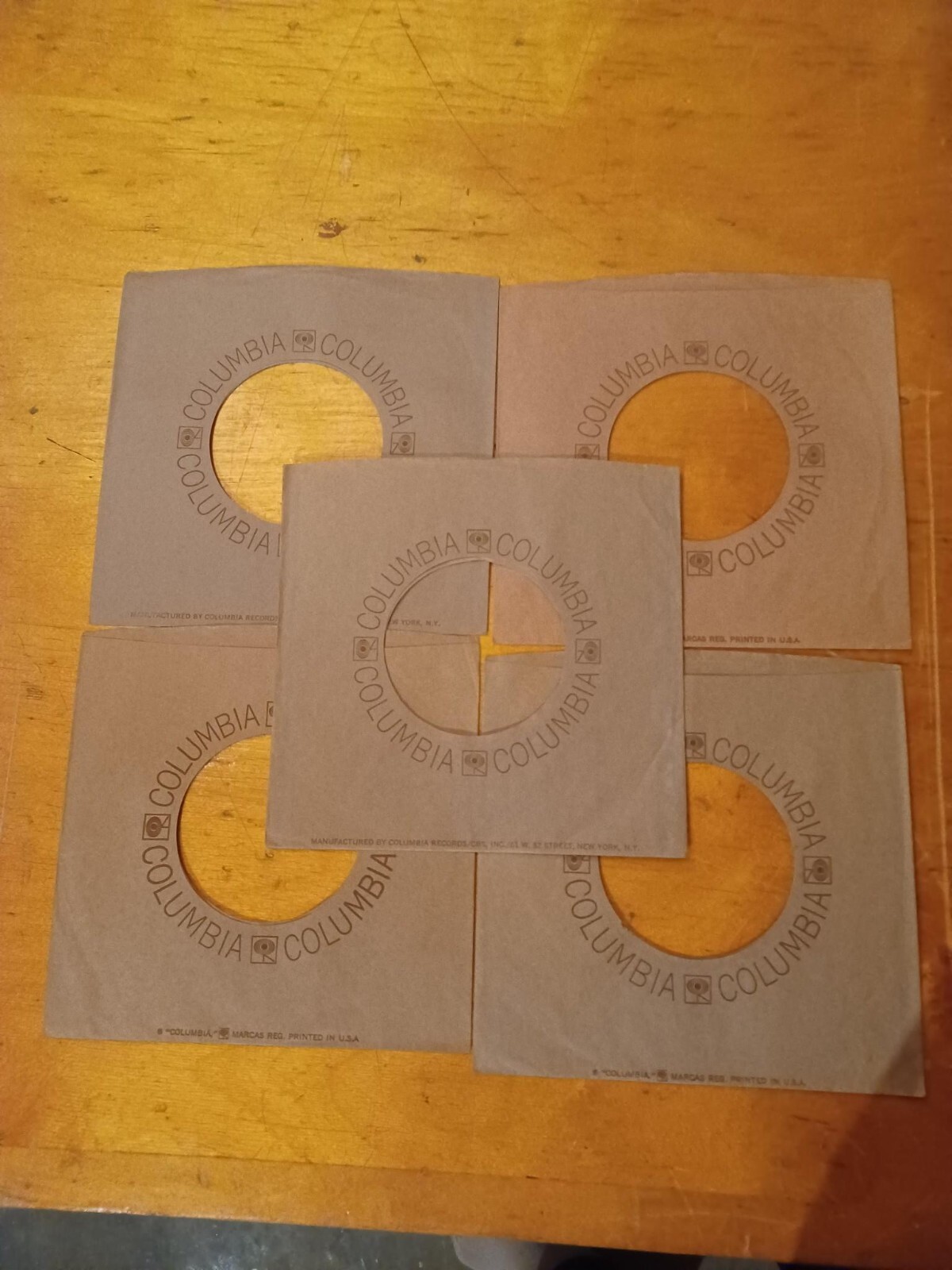 COLUMBIA RECORDS (5) original company sleeves nice shape
