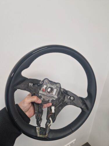 2021 Mercedes-Benz OEM W223 S-Class+ Wood Piano Black Steering Wheel Rim - Picture 3 of 6
