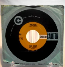 Marie Knight - Miracles / I Can't Sit Down with Rex Garvin 45 Carlton Label 502