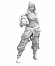 1/24 resin figures model Fantasy Female Pilot Unassembled Unpainted