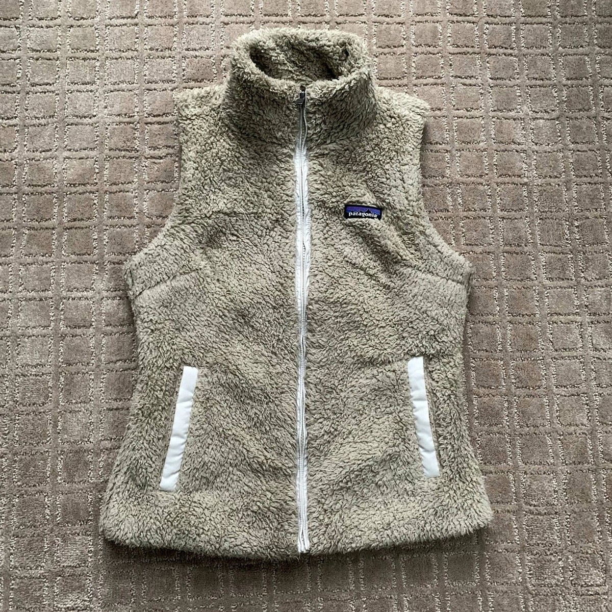 Patagonia Women's Los Gatos Fuzzy Sherpa Fleece Vest Jacket Size
