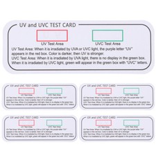 5PCS UVC-UVA Testing Cards UVC Light Identifying Tools UVA Testing Strips