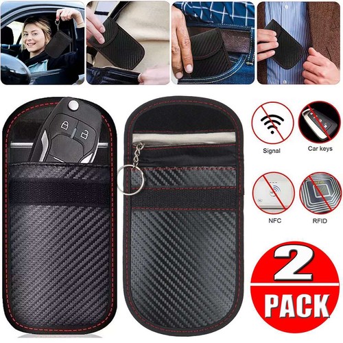 Anti-theft Car For Key Fob RFID Signal Blocker RFID Shielding Faraday Pouch Bag