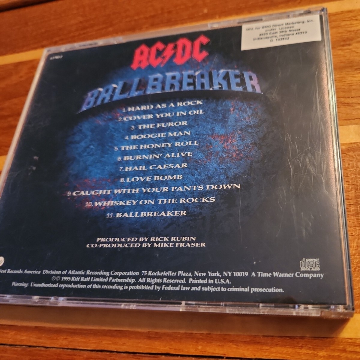 Ballbreaker by AC/DC (CD, Sep-1995, EastWest) 75596178020| eBay