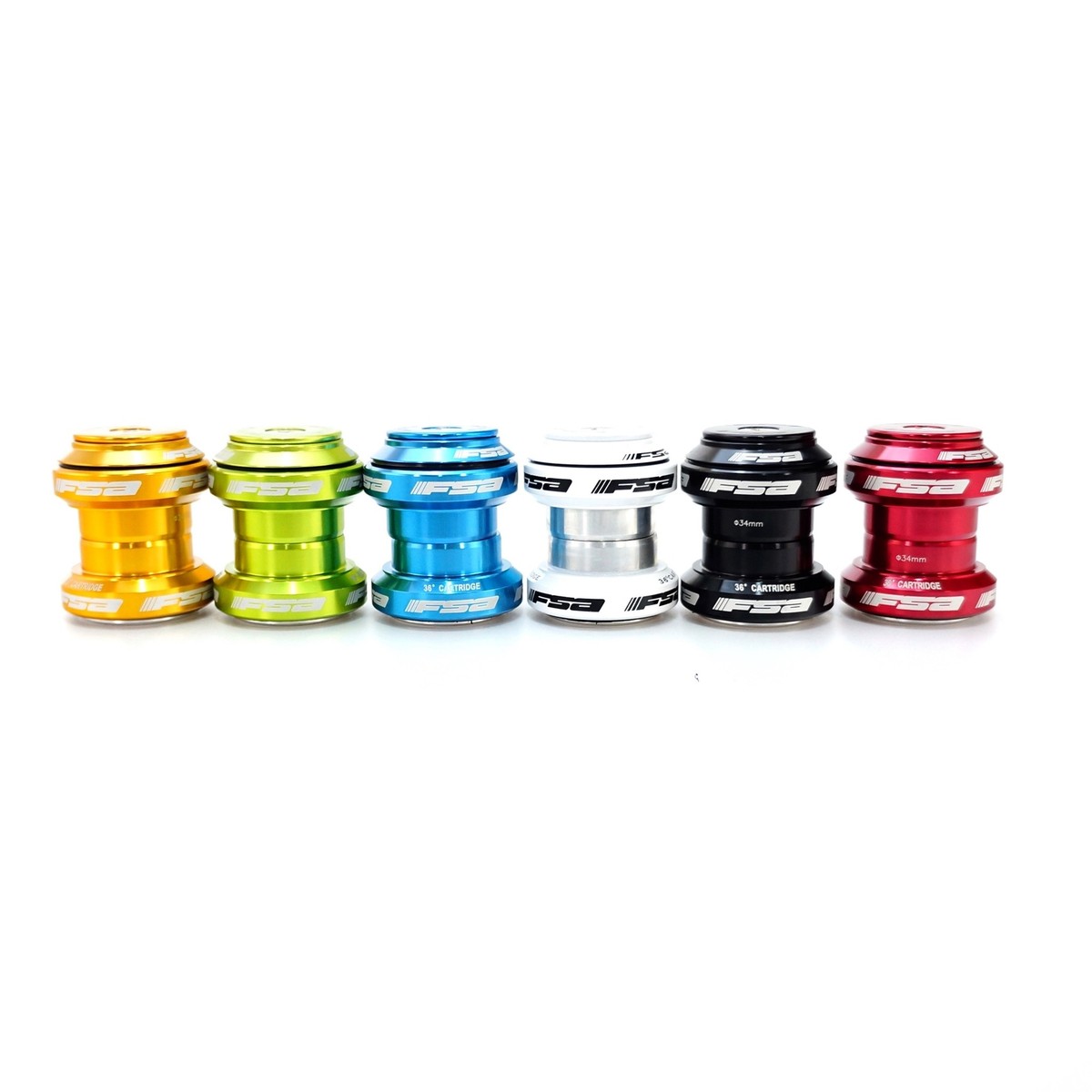 FSA Orbit MX 1-1/8 Threadless MTB Road Headset with Top Cap, Green #XTE1507