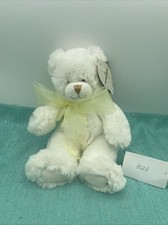 First  Main White Dena Teddy Bear Plush 10 Inches Stuffed Animal NWT