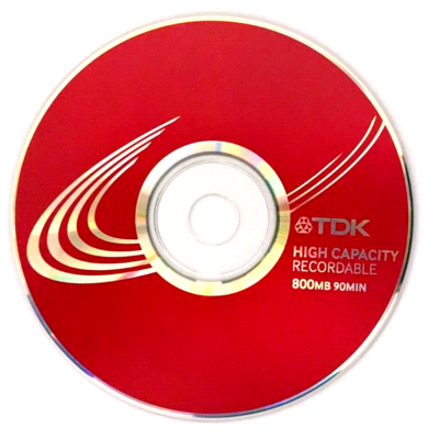 TDK CD-R90 High Capacity 800MB / 90 MINUTES – Recordable CDR Disc