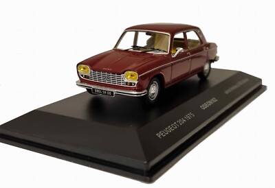 Peugeot 204 Bordeaux 1967 - Miniature Odeon 1/43 - Série Limitée 504 Pcs - Neuve