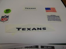 Houston Texans Football Helmet Decals