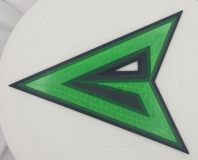 Green Arrow symbol - DC Comics wall plaque. 200mm wide. 3D printed